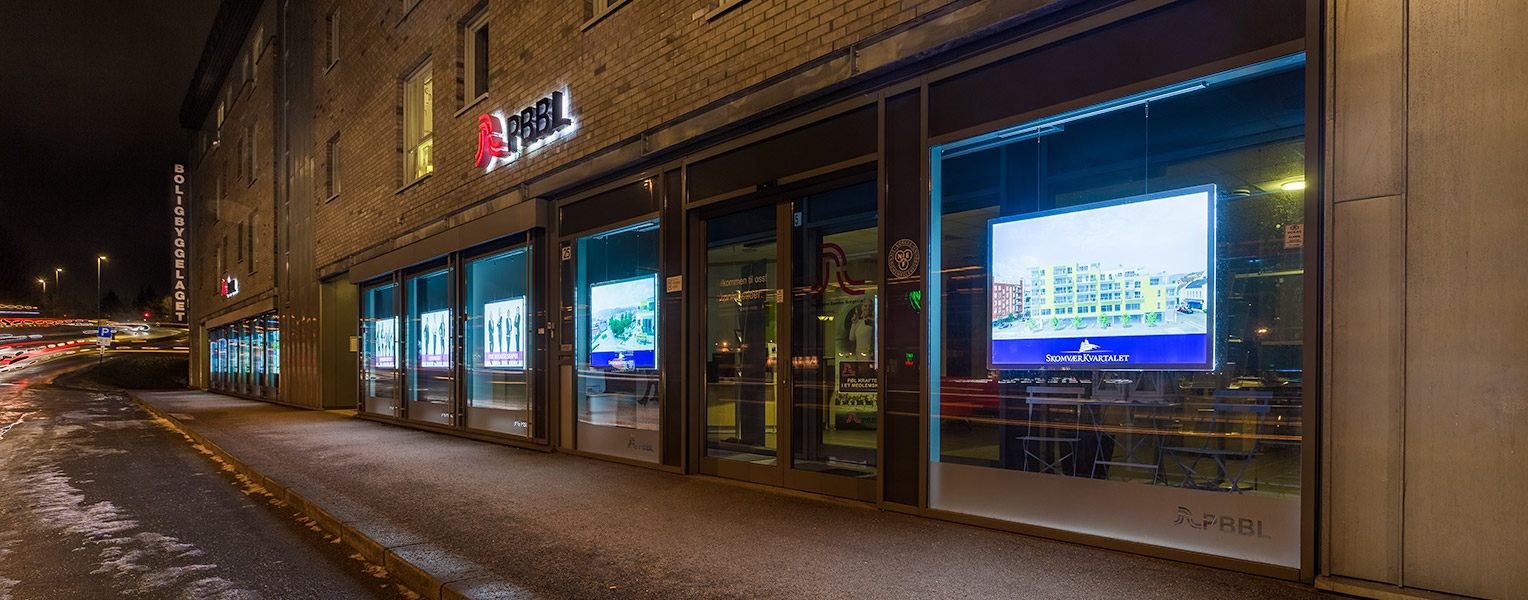 Vindusutstilling levert av Displayhuset